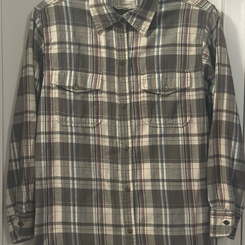 ‼️SALE‼️Current/Elliott Grey, Blue, & White Plaid Collar Shirt